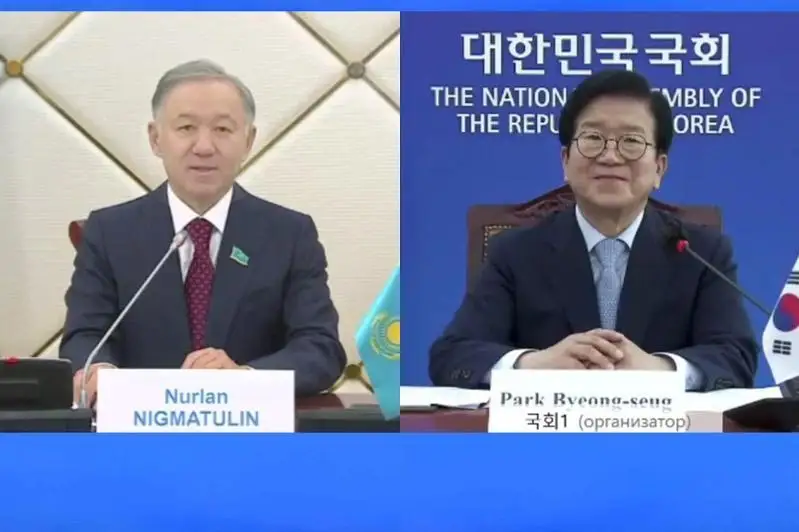 哈萨克斯坦和韩国议会议长举行在线会晤 讨论两国各领域合作