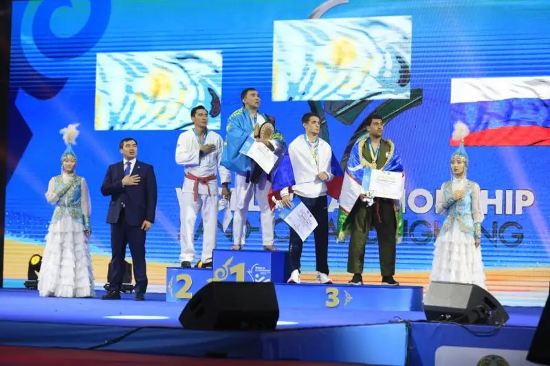 Қозоғистон терма жамоаси қўл жанги бўйича жаҳон чемпионатида 21 та «олтин» медални қўлга киритди