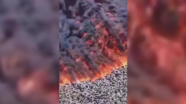 كۋۆەيتتە قوقىس پوليگونى جانىپ جاتىر