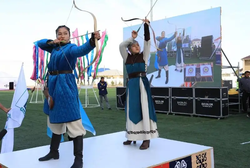 قازاقستاندا العاش رەت ءداستۇرلى ساداق اتۋدان رەسپۋبليكالىق چەمپيونات ءوتتى - فوتو