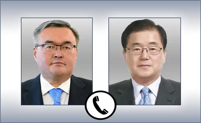 哈萨克斯坦-韩国外交部长举行电话会谈