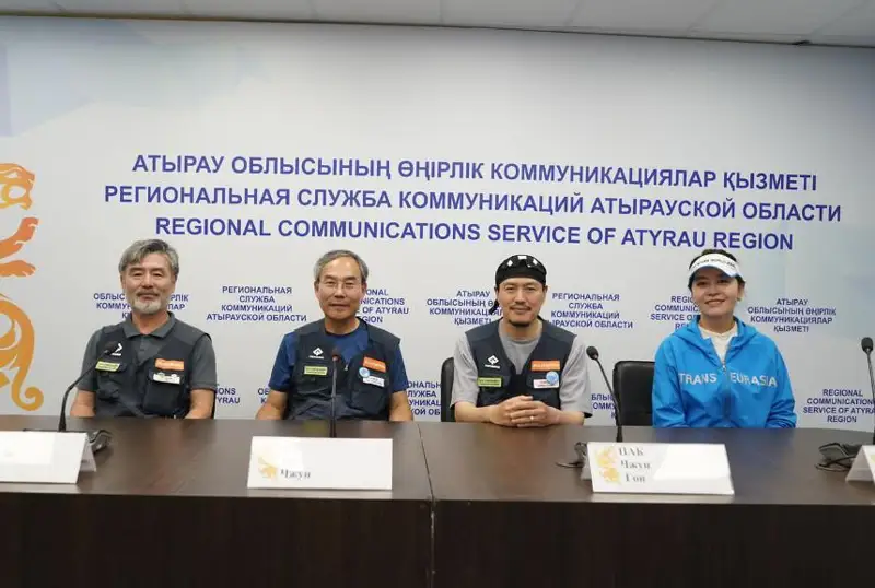 Атирауга Жанубий Кореядан автосайл иштирокчилари етиб келди