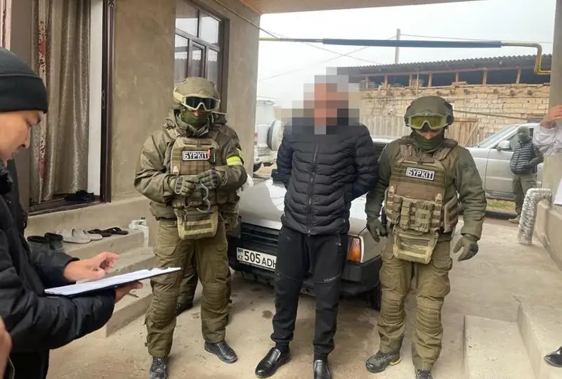 Преступную группу задержали на границе с Узбекистаном