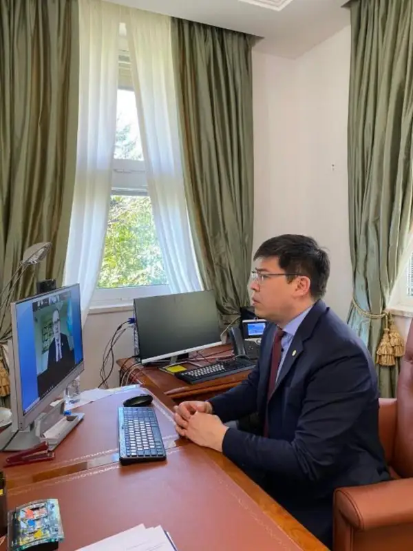 哈常驻联合国代表与世界卫生组织欧洲区域主任举行视频会谈