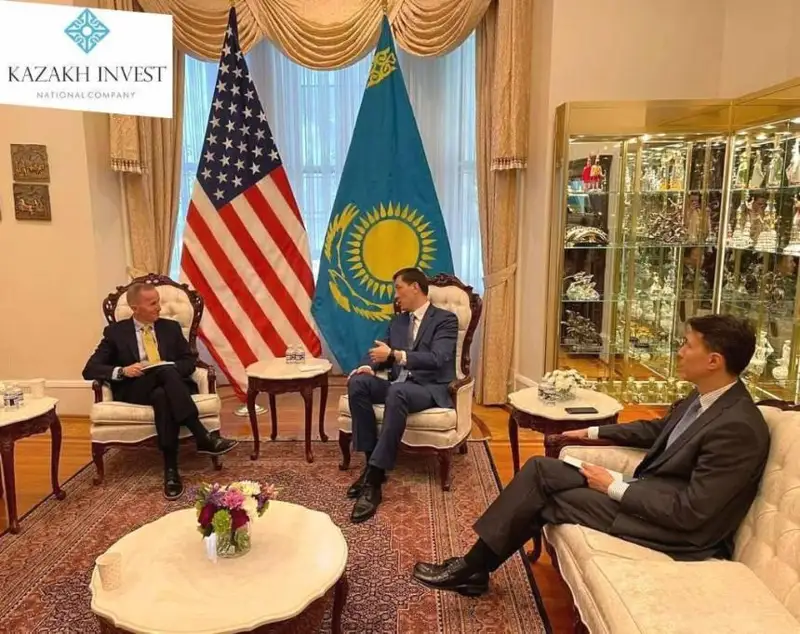哈萨克斯坦代表团与美国多家公司领导层举行一系列双边会谈