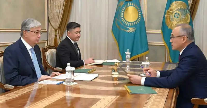 Президент Қасим-Жомарт Тоқаев Миллий банк раисини қабул қилди
