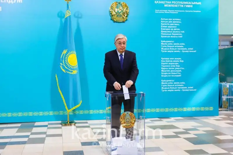 Қасим-Жомарт Тоқаев референдумда овоз берди