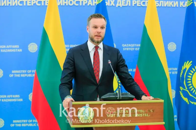 Қозоғистон ва Литва Транскаспий йўналиши имкониятларини муҳокама қилди