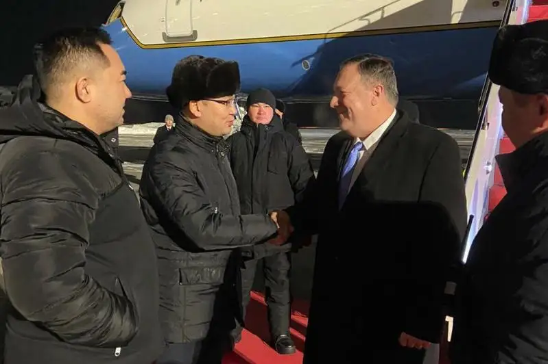 美国国务卿彭佩奥访问哈萨克斯坦