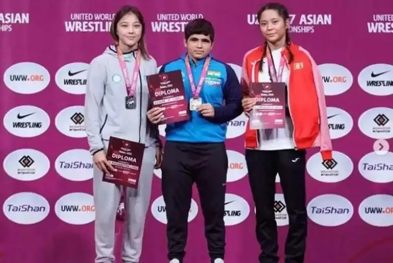 Қозоғистонлик ёш спортчи эркин кураш бўйича Осиё чемпиони бўлди