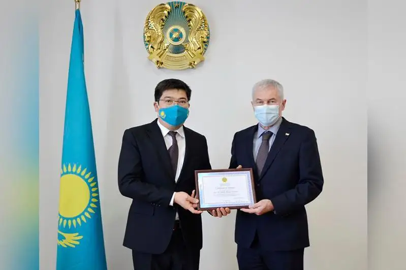 Қозоғистон Ташқи ишлар вазири ўринбосари Венгрия Элчисини қабул қилди