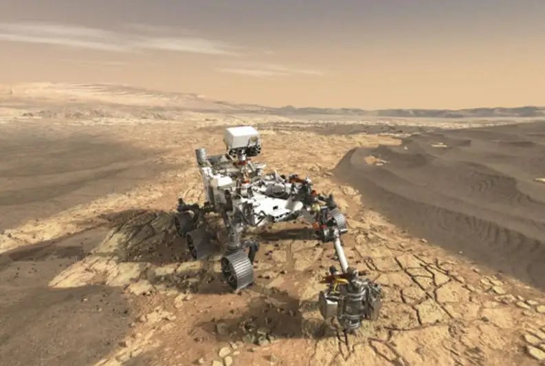 NASA的"火星2020"火星车完成首次旋转测试