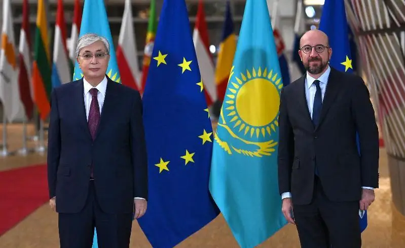 ҚР Президенти Европа кенгаши Президенти Шарль Мишель билан музокара ўтказди