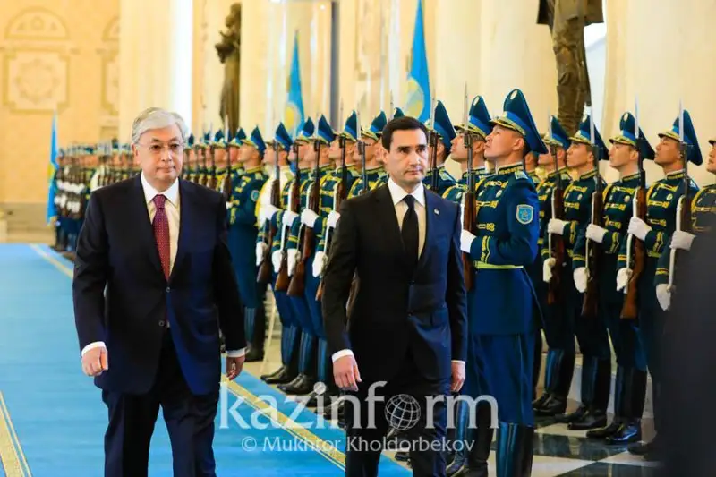 Ақордада Қозоғистон ва Туркманистон Президентлари учрашди