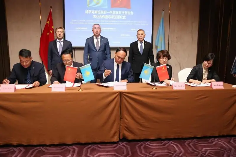 Қозоғистон ва Хитой ўртасида қишлоқ хўжалиги маҳсулотлари айланмаси уч баробар ошди