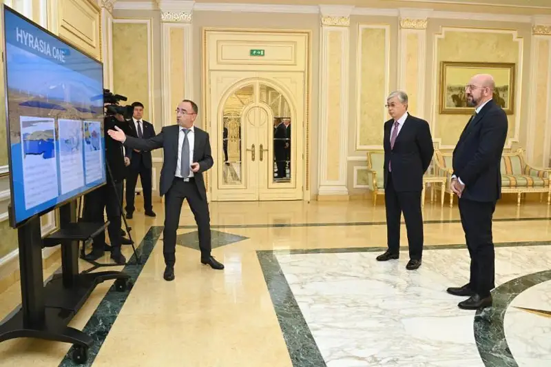 Астанада Европа Кенгаши Президентига «яшил» водород ишлаб чиқариш маркази лойиҳаси таништирилди
