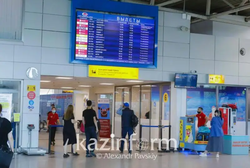 Қозоғистон аэропортларида йўловчиларни навбат билан ўтқазиш лойиҳаси ишга туширилади