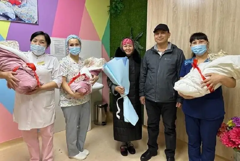 Туркистон ва Чимкентда уч эгизаклар туғилди