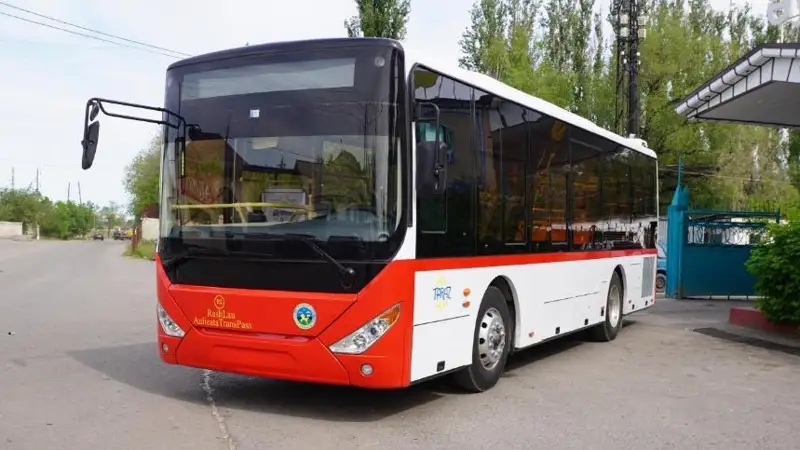 Янги автобуслар Тараз транспорт паркини тўлдирмоқда