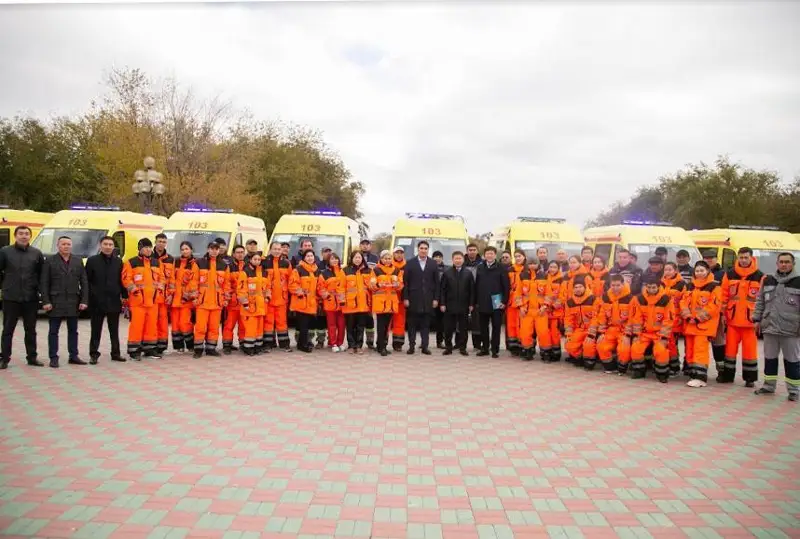 Атираудаги тез тиббий ёрдам станциясига 20 та янги автомашина берилди