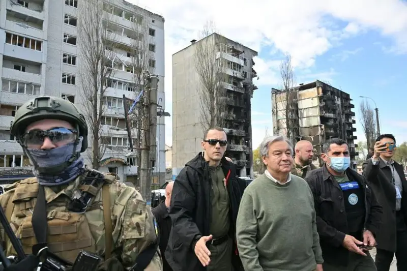 联合国秘书长抵达乌克兰访问