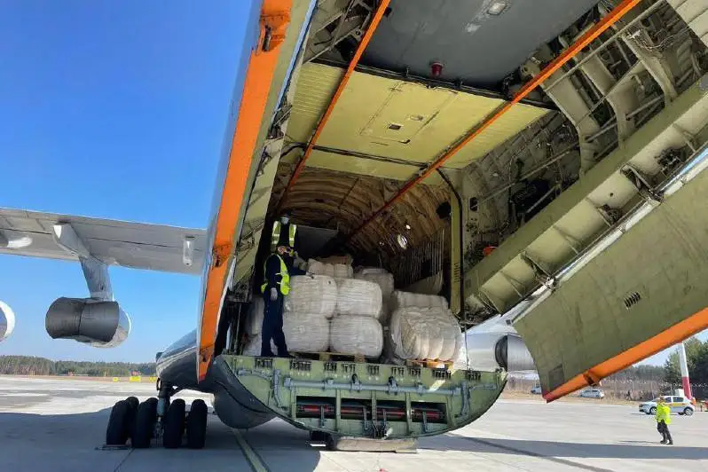 Қозоғистон Украинага гуманитар ёрдамнинг янги партиясини жўнатди