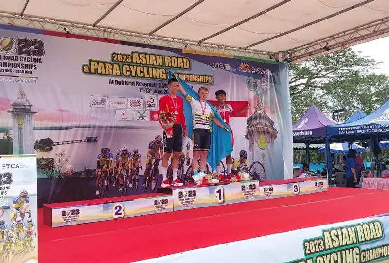 Қозоғистон велоспорт жамоаси Осиё чемпионатида иккинчи олтин медални қўлга киритди