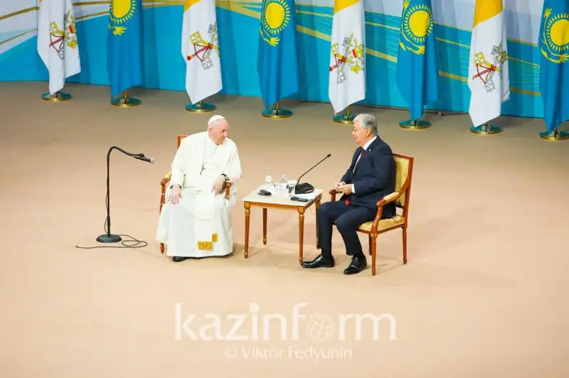 Rım Papasynyń erteńgi Dinder sezine qatysýy sharanyń tabysty ótýin qamtamasyz etedi - Prezıdent