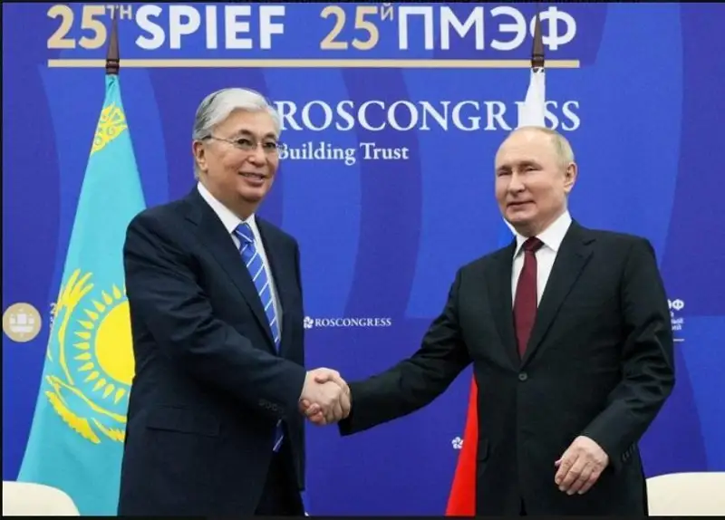 Қасим-Жомарт Тоқаев Россия Президенти Владимир Путин билан учрашди