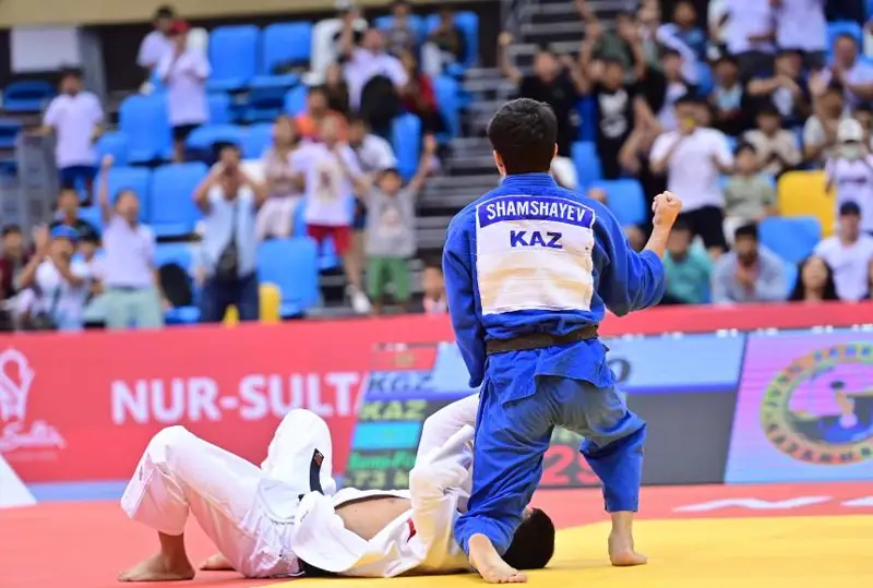Данияр Шамшаев вышел в финал чемпионата Азии по дзюдо в Нур-Султане