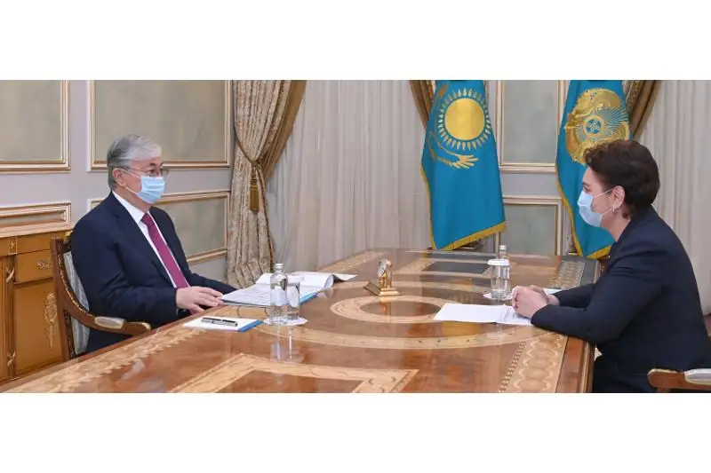 Президент принял акима Кызылординской области Гульшару Абдыкаликову