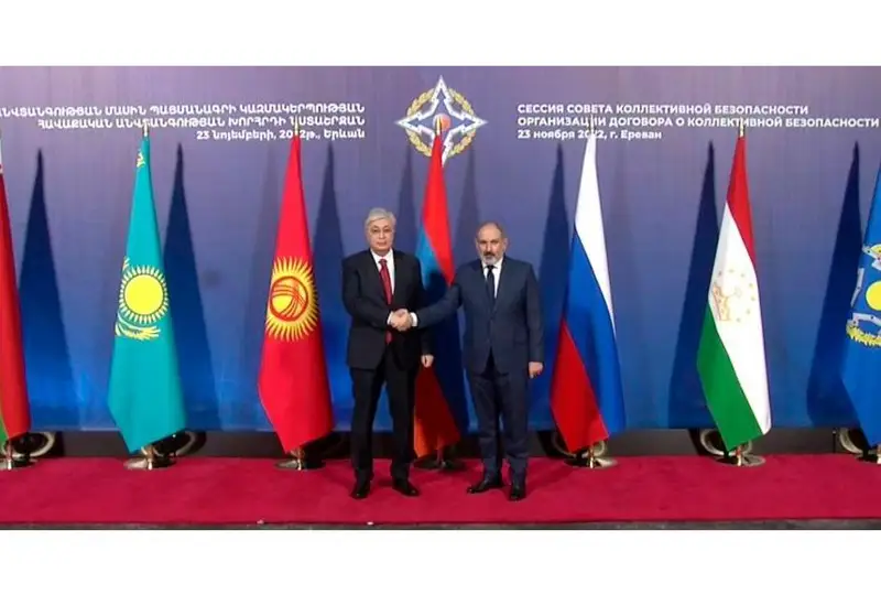 Қасим-Жомарт Тоқаевни Арманистон Бош вазири Никол Пашинян кутиб олди