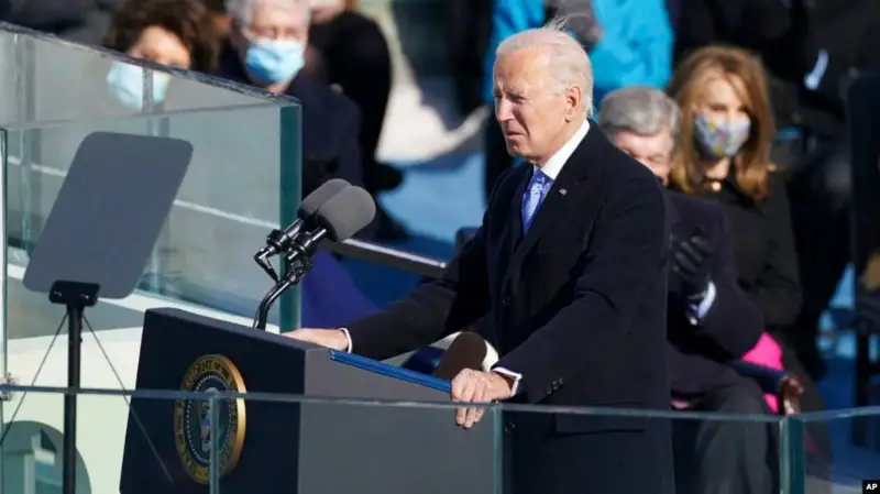 Джо Байден выступил с инаугурационной речью