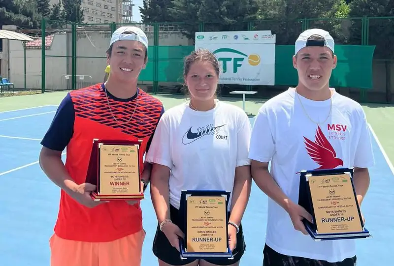 Қозоғистонлик ёш теннисчи Бокуда ўтказилган турнирда мутлақ чемпион бўлди