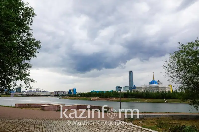 Қозоғистоннинг аксарият ҳудудида ёмғир ва дўл ёғиши кутилмоқда