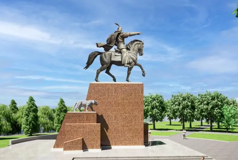 ەلوردادا ماناسقا ەسكەرتكىش ورناتىلماق