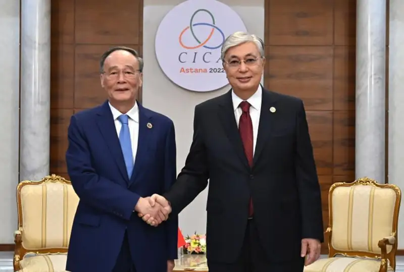 哈萨克斯坦总统会见中国国家副主席