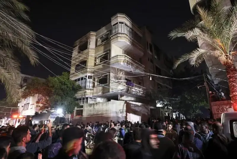 Ғазо секторидаги қочқинлар лагерида ёнғин содир бўлиб