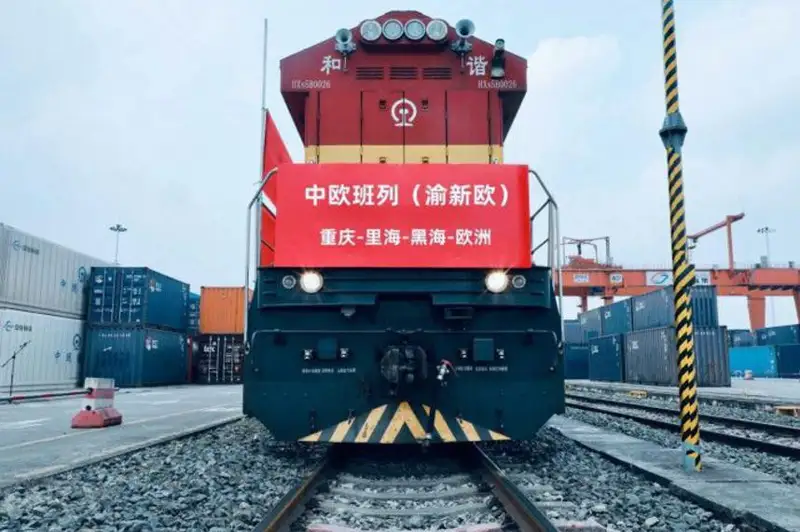 Хитойдан Финляндияга қатнайдиган юк поезди Қозоғистон орқали ўтди