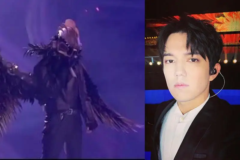 迪玛希以“鹰人”造型现身“蒙面唱将”舞台