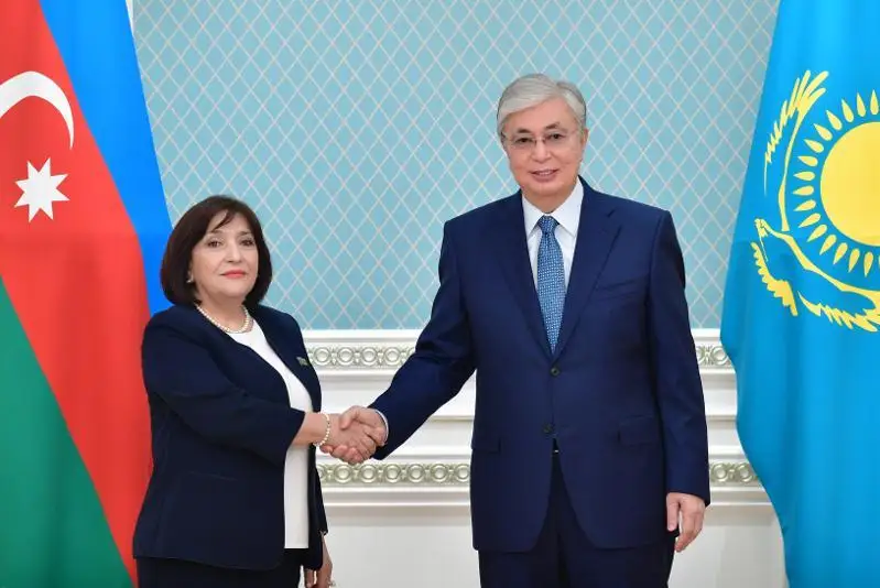 Қозоғистон Президенти Озарбайжон Милли Мажлиси Раисини қабул қилди