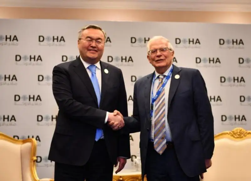 ҚР Ташқи ишлар вазири ЕИ олий вакили билан сиёсий ва иқтисодий ҳамкорликни мустаҳкамлаш истиқболларини муҳокама қилди