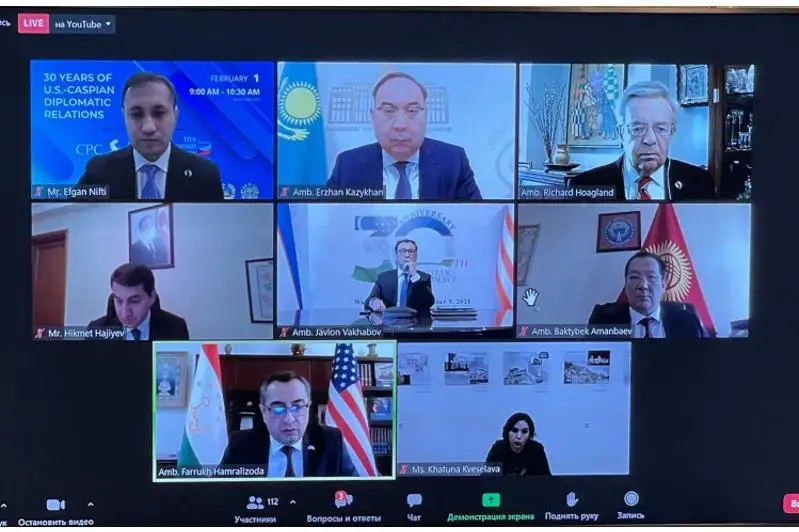 АҚШ ва Каспий мамлакатлари ўртасида дипломатик муносабатлар ўрнатилганига 30 йил тўлди