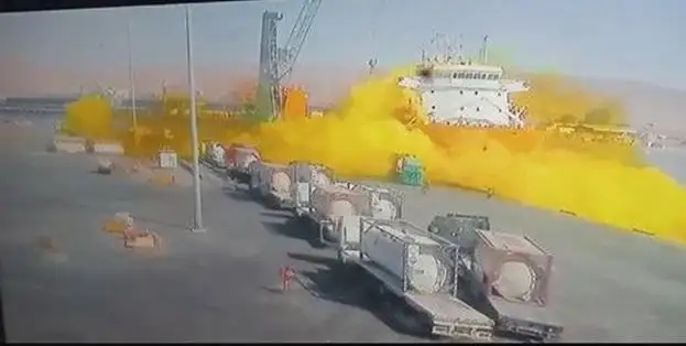 Иордания портида газ сизиб чиқиб кетди, 14 киши ҳалок бўлди