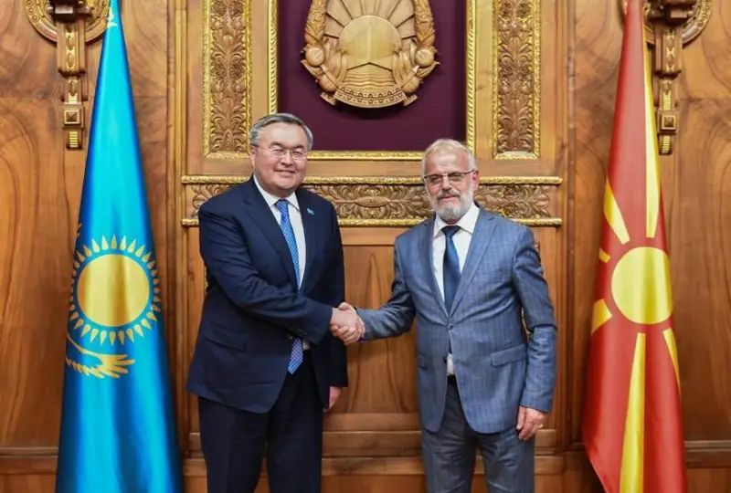 Қозоғистон Ташқи ишлар вазири Шимолий Македонияга илк бор ташриф буюрди