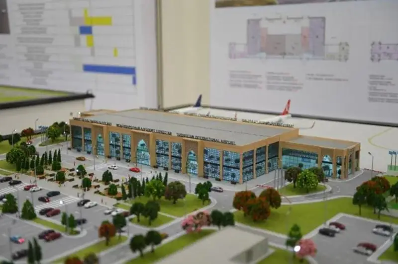Туркистонда қурилаётган янги аэропорт йилига 3 миллион йўловчига хизмат кўрсатади