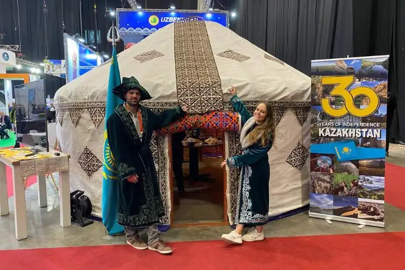 Qazaqtyń kıiz úıi Tel-Avıvte ótken tanymal halyqaralyq týrıstik kórmege qoıyldy