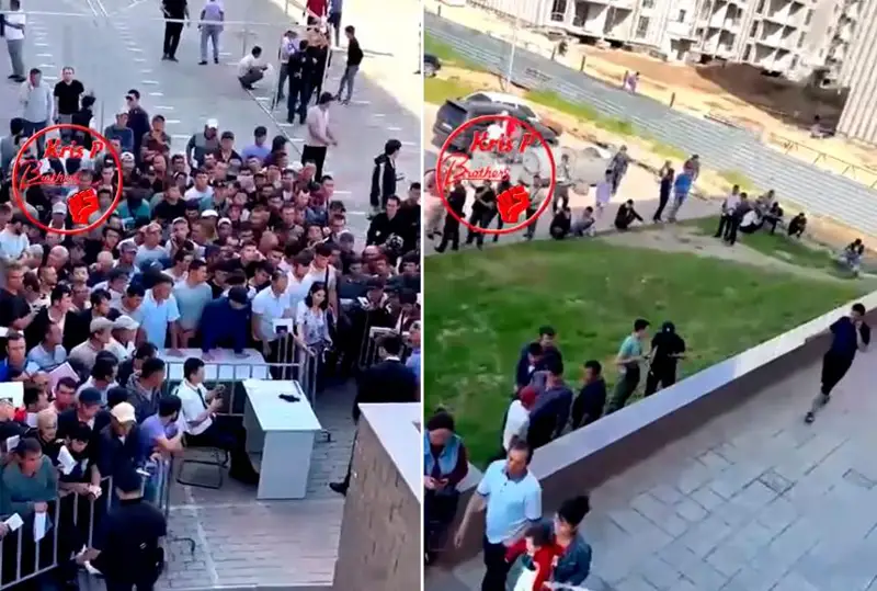 الماتىدا ميگراتسيالىق حالىققا قىزمەت كورسەتۋ ورتالىعىندا ۇزىن- سونار كەزەك پايدا بولدى