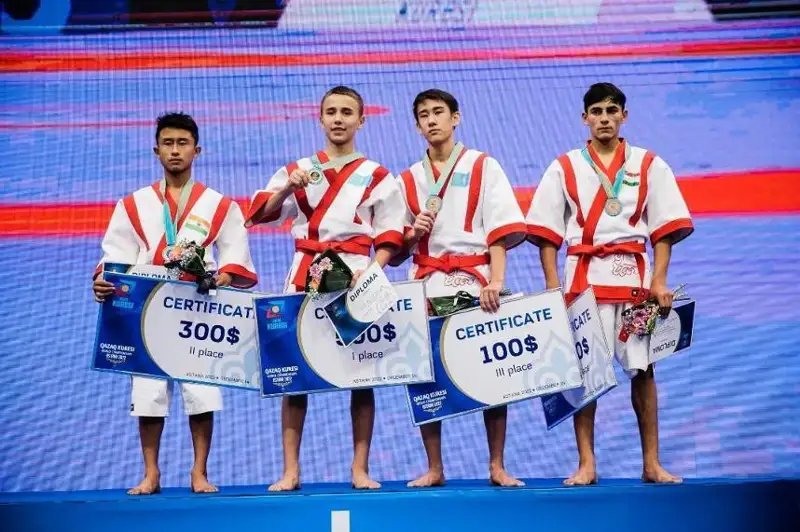 Қозоқ кураши бўйича жаҳон чемпионатида қозоғистонликлар яна 7 та олтин медални қўлга киритди