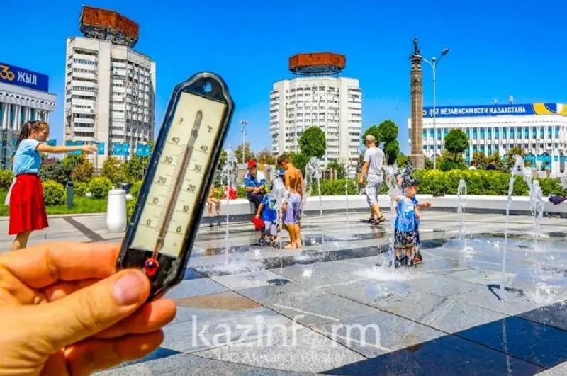 Алматида ҳаво ҳарорати 35-37 даражагача кўтарилади
